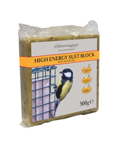 Johnston & Jeff  Suet Block with Mealworms