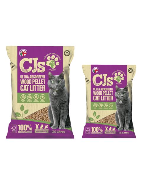 CJ's Premium Wood Pellet Cat Litter| Carr's Billington