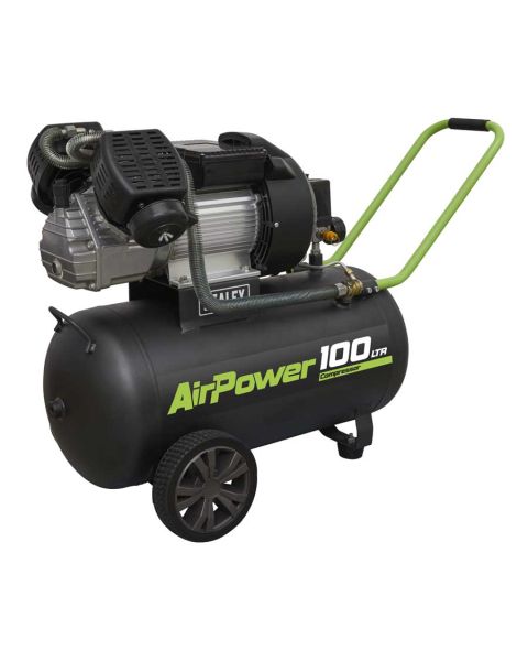 Air Compressor 100L V-Twin Direct Drive 3hp